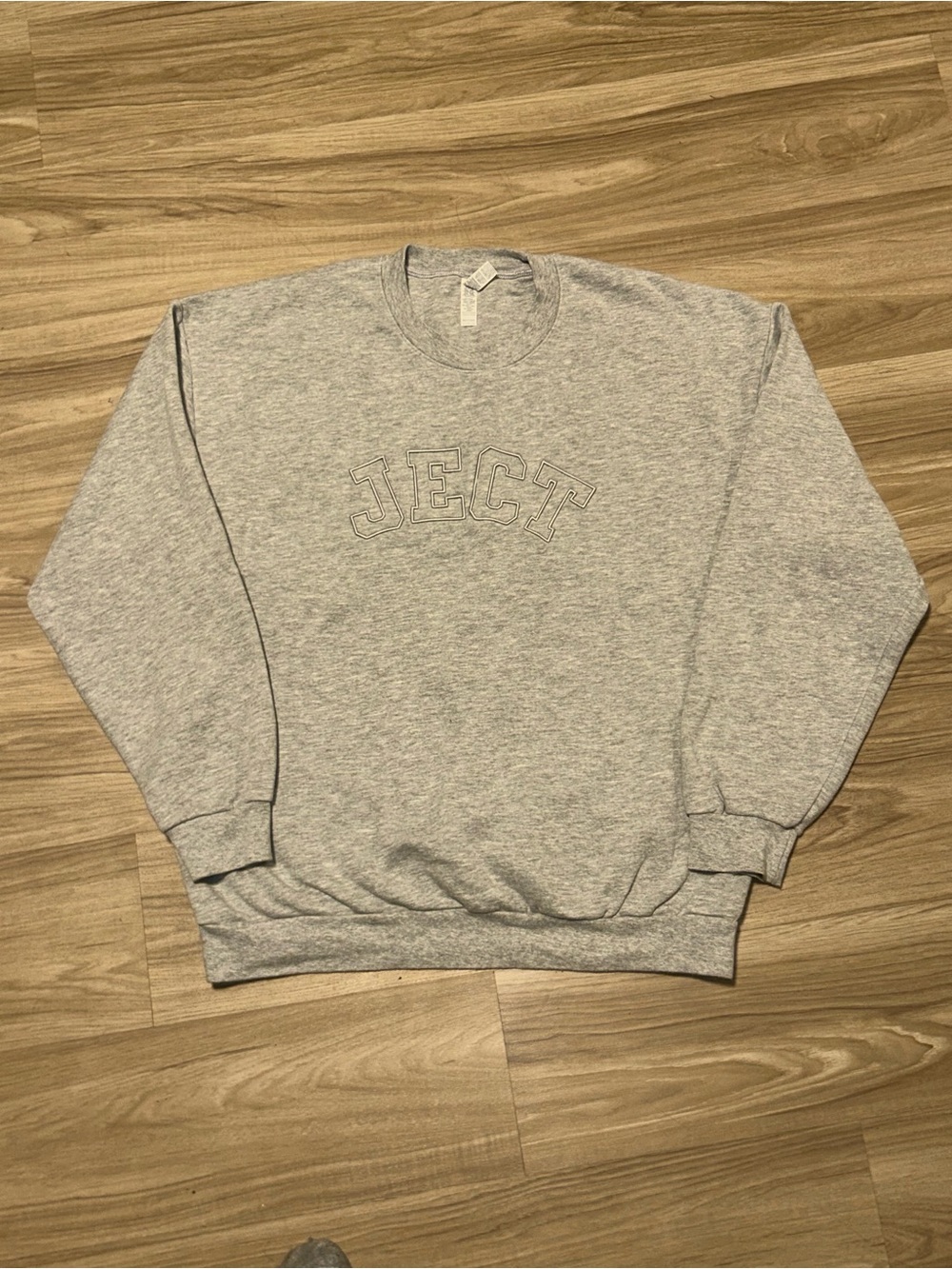 American Apparel embroidered collegiate crewneck sweatshirt